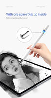 Stylet universel pour écran tactile 1016C élégant avec capuchon magnétique, stylet métallique pour téléphone portable pour tous les appareils
