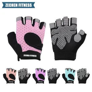 2024 Customized Logo Available Cross Training Gym Gloves Fitness Workout Half Finger Weight Lifting Gloves