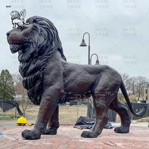 Escultura de <span class=keywords><strong>León</strong></span> de Bronce Fundido de Tamaño Real para Decoración de Parques al Aire Libre BLVE - Product Image 6