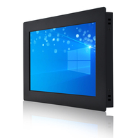 Venta al por mayor 12,1 pulgadas TFT IPS integrado LCD Monitor DP VESA montaje Metal Shell pantalla táctil resistiva para escritorio Industrial