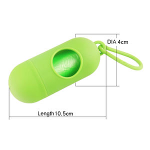 Dispensador de bolsas de excrementos de perro, soporte de bolsas de caca de perro con clip - Product Image 5