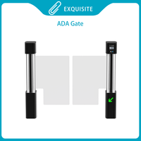 Torniquete de Acceso Residencial de Canal Ancho Personalizable y Elegante, Puerta Automática con Tarjeta RFID para Personas Mayores y Usuarios en Silla de Ruedas