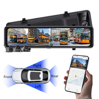 Cámara de transmisión en directo 4K con pantalla táctil IPS de 11.26 pulgadas, espejo retrovisor, grabación en bucle, doble lente, conexión WiFi 5.8G, 1 año de garantía M11
