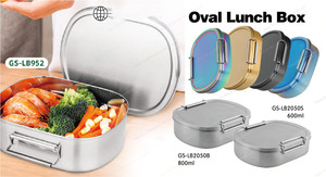 Ensemble de boîtes à lunch personnalisées en acier inoxydable, chauffables au micro-ondes, étanches, 3 compartiments, compatibles lave-vaisselle, avec couvercles pour collations, 304 - Product Image 5