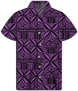 Chemise à manches courtes pour <span class=keywords><strong>homme</strong></span>, motif <span class=keywords><strong>floral</strong></span>, style tribal samoan, respirante, décontractée, vente en gros d'usine, luxe, été - Product Image 5