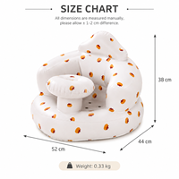 Siège de sol gonflable pour bébé au design moderne, idéal pour l'apprentissage de la position assise et l'assistance à l'alimentation, pour chambre, salon ou extérieur
