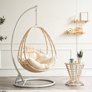 Fauteuil suspendu de jardin en rotin de haute qualité au design moderne pour les loisirs en plein air, idéal pour les hôtels, les salons, les villas et les balcons. - Product Image 5