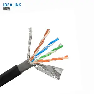 Alta velocidad de transmisión de 305M Cat5E Sftp 4Pr 24Awg Cable de cobre puro Cat5 red Cable de datos