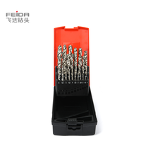 Feida 6542 25 pièces jeu de forets carbure tige droite mèches hélicoïdales pour acier à grande vitesse diamant acier inoxydable Machine-outil