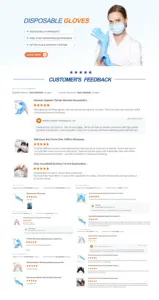 ANBOSON-Guantes de nitrilo para tatuaje texturizado, mezcla de goma de grado alimenticio de butadieno, desechables, PVC negro, venta al por mayor - Product Image 3