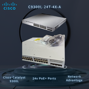 สำหรับ 9300L-24T-4X-A สวิตช์จัดการ 24 พอร์ต 4 กิกะบิต SFP Uplinks ของแท้ใหม่เอี่ยม รับประกัน 1 ปี QoS SNMP ซีลใหม่ - Product Image 2