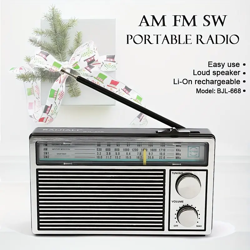 Radio portatile Fm Sw Transistor altoparlante 2024 cuffie radio facile da usare radio Radio ricaricabile home M10