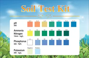 Kit de análisis de nitrógeno, análisis de suelo para jardín, césped, hogar, césped, suelo vegetal, Kit de prueba de reactivo de agua