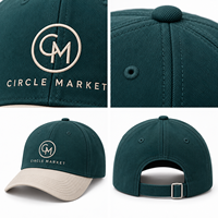 Casquettes de baseball brodées personnalisées avec design OEM, en sergé structuré, à visière incurvée, pour les programmes de marketing des petites entreprises