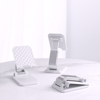 Support de téléphone et de tablette réglable en silicone ABC + Support flexible et convivial pour le bureau emballé avec tous les Smartphones-Pliable Pratique