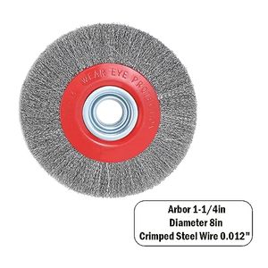 Sikat roda kawat Gerinda, 4-inci industri kasar 0.012 "-1" membersihkan bangku pembersih <span class=keywords><strong>Stainless</strong></span> <span class=keywords><strong>Steel</strong></span> 5 set OEM untuk menggiling - Product Image 2