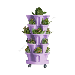 Vente en gros de pots et jardinières intelligents à arrosage automatique pour l'extérieur, système de jardin vertical empilable - Product Image 1