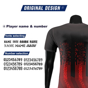 Kit de maillot de football à sublimation personnalisée t-shirt original ensembles d'uniformes de football respirant maillot de football WO-X1063 pour hommes - Product Image 2