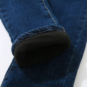 Jeans para Niño Pequeño con Forro de Terciopelo para Mantener el Calor, Otoño Invierno - Product Image 5