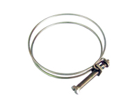 Collier de serrage à ressort double réglable robuste en acier galvanisé 13-125 mm pour sécuriser les tuyaux