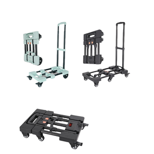 Chariot de supermarché pliable à quatre roues pour usage domestique, capacité 200 kg, pour le transport de sacs de céréales, OEM - Product Image 5