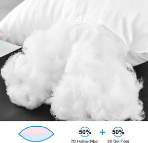 Bán buôn sợi nhỏ khách sạn Bộ sưu tập giường gối siêu mềm xuống thay thế sợi nhỏ đầy gối cho ngủ - Product Image 2