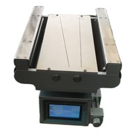 Machine de guidage de bande de 350 mm avec table de réception de matériaux