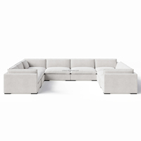 FERLY Rn Furniture - Sofá Seccional de Lujo para Sala de Estar, Sofás de Tela para Sala de Estar, Conjunto de Sofás Seccionales, Sofá Modular