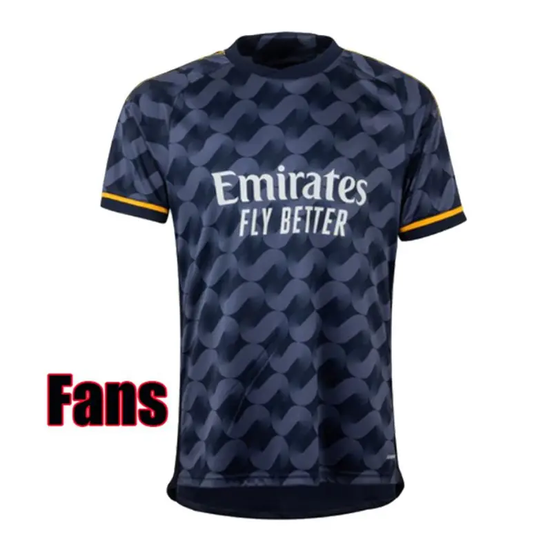 Thailand Real Fans Versie Jersey 2023 2024 Club Home Soccer Jersey Voetbalshirt Voetbalkleding Madrids Fans Versie T-Shirt