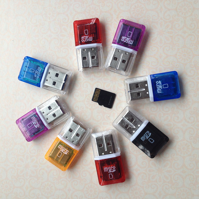 Lowest Price Mini Diamond USB 2.0 Hi-Speed Mini Sd Card TF Card Reader