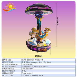商用 <span class=keywords><strong>3</strong></span> 人乘坐投币式旋转木马室内室外 ><span class=keywords><strong>3</strong></span> 年游乐园游戏机 110-240V 闪光灯 1 - Product Image 6