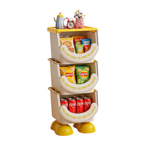 Children's Toy Storage <b>Rack</b> 3 Tier Floor Standing Multi Functional Organizer For Living Room Bedroom Home Use - Product Image 4