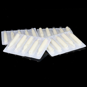 Puntas de aguja para tatuaje blancas desechables, 50 Uds., 7R9R11R13R15R7F9F11F13F15F, accesorios consumibles para máquina de tatuaje - Product Image 2