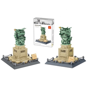 Blocs jouets statue de la mini liberté par la construction prix de gros enfants blocs de construction ensembles déesse pour adultes et enfants plus modèle - Product Image 1