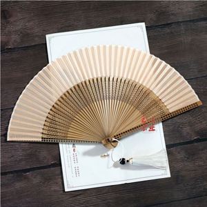 Éventail pliant en bambou de style japonais traditionnel, écologique, naturel, fait main, imprimé sur mesure, avec motifs de tuiles de mahjong, artisanat chinois peint - Product Image 3