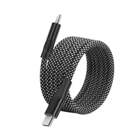 Venta caliente Cargador rápido portátil 66W Cable Clips de cable magnético Cable USB en espiral magnético para teléfono inteligente Tableta portátil
