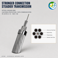 Kabel Optik OPGW 24 Core Single-Mode untuk Kabel Serat Komunikasi Daya - Harga Per Meter