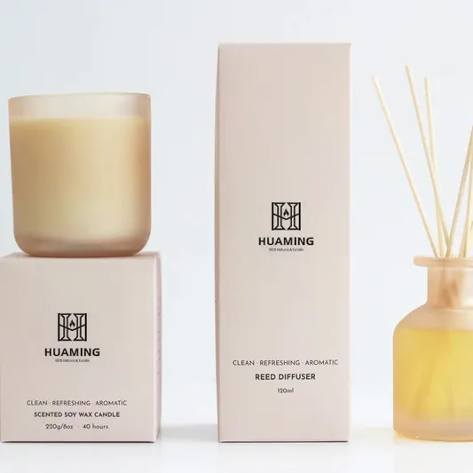 Luxe Biologische Nieuwe Draagbare Private Label Kaars Home Geurstoffen Diffuser Cadeau Set Geurkaarsen Met Kristallen En Betekenis