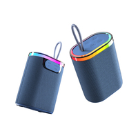 Mini Altavoz Inalámbrico para Exteriores, Carcasa de Tela Resistente, Bluetooth 6.0, Altavoz Bluetooth Portátil RGB para Picnic, Campamento y Reuniones