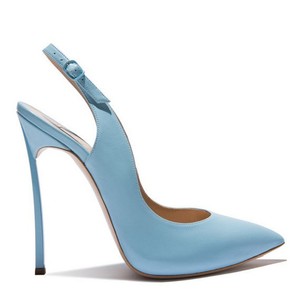 Scarpe con Tacco Alto da Donna in <span class=keywords><strong>Pelle</strong></span> PU Brevettata con Logo Personalizzato, Tacco a Spillo 8cm, Tendenza Moda Estiva, Punta Affusolata Resistente - Product Image 4