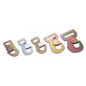 Tendeur de sangle de chargement en acier allié galvanisé sur mesure 38 mm (1/2 pouce) avec crochets <span class=keywords><strong>double</strong></span> rangée, crochets en S, crochets en J, pivotants à angle droit et à broche unique - Product Image 2