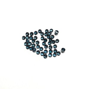 Haute qualité 3mm 4mm naturel Londres bleu topaze ronde Cabochon Vivaaz gemmes offre des pierres précieuses en vrac IGI certifié pierres en gros - Product Image 2