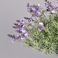 Bunga Lavender Provence Buatan 7 Cabang Dekorasi Rumah Bunga Lantai Seni Floral Pernikahan Bahan PVC Cetak 3D