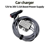 Adaptateur d'alimentation pour voiture Starlink Mini, prise allume-cigare vers câble DC 16AWG, interrupteur marche/arrêt, transformateur élévateur 12V/24V vers 30V 3.5A