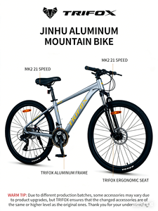 Bicicleta de Montaña WOWEI de 26 Pulgadas, <span class=keywords><strong>Componentes</strong></span> de Aleación de Aluminio, 21 Velocidades, Frenos de Disco Hidráulicos, Suspensión Delantera de 80 mm de Recorrido, Todoterreno - Product Image 4