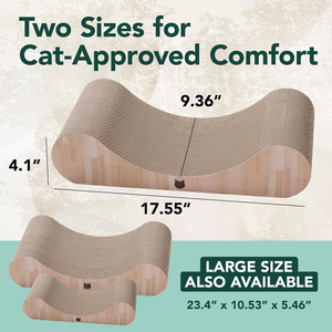 Lit grattoir en carton pour chats d'intérieur - Planche à gratter horizontale pour chats, coussin de grattage réversible - Product Image 6