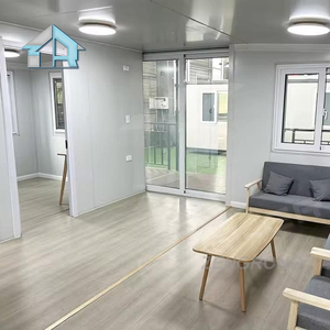 <span class=keywords><strong>Maison</strong></span> préfabriquée élégante et minimaliste, isolée et extensible, avec aménagement complet pour camping, chantier de construction, dortoir - Product Image 2