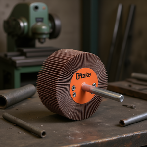 Ttake Abrasive Flap <b>Wheel</b> 30x3 Mm 6 Mm Shaft 180 Grit For Metal <b>Grinding</b> - Product Image 3