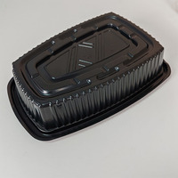 Vente en gros Boîte d'emballage à emporter en plastique PP jetable personnalisée Couvercle anti-buée passe au micro-ondes pour poulet rôti canard sushi