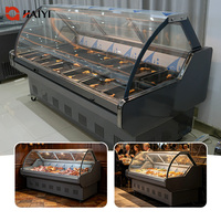 Vitrine Réfrigérée Commerciale pour Viande, Réfrigérateur de Présentation de Viande, Armoire de Présentation pour Supermarché, Congélateur Coffre pour Viande